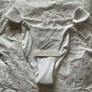 Are You Am I Lieke Bikini Bottom in White Size M New with Tags